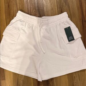 Wild Fable Women's Cream Cargo Shorts
